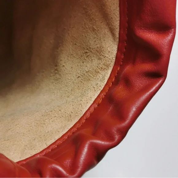 Gucci Red and Gold Mini Bag with Chevron Quilting - Picture 8 of 14